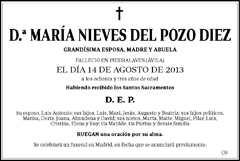 Mª Nieves del Pozo Diez